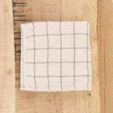 Kontex Home Bath Textiles Graph Washcloth Bamboo Charcoal / 13" L X 13" W