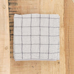 Kontex Home Bath Textiles Graph Washcloth Earl Grey / 13" L X 13" W