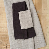 Lattice Linen Bath Towel