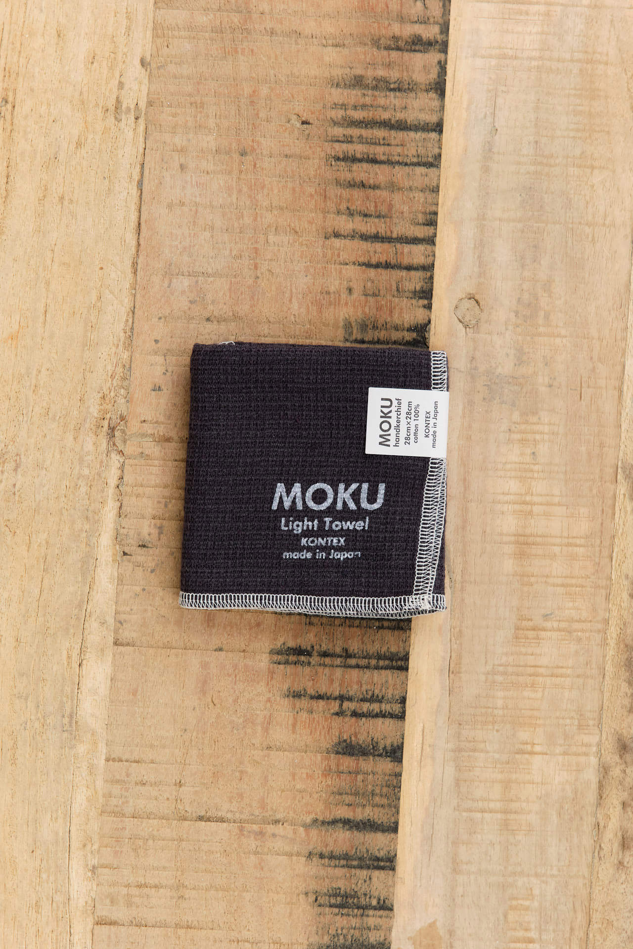 Kontex Home Bath Towels Moku Light Washcloth in Charcoal Charcoal / 11.25" X 11.25"