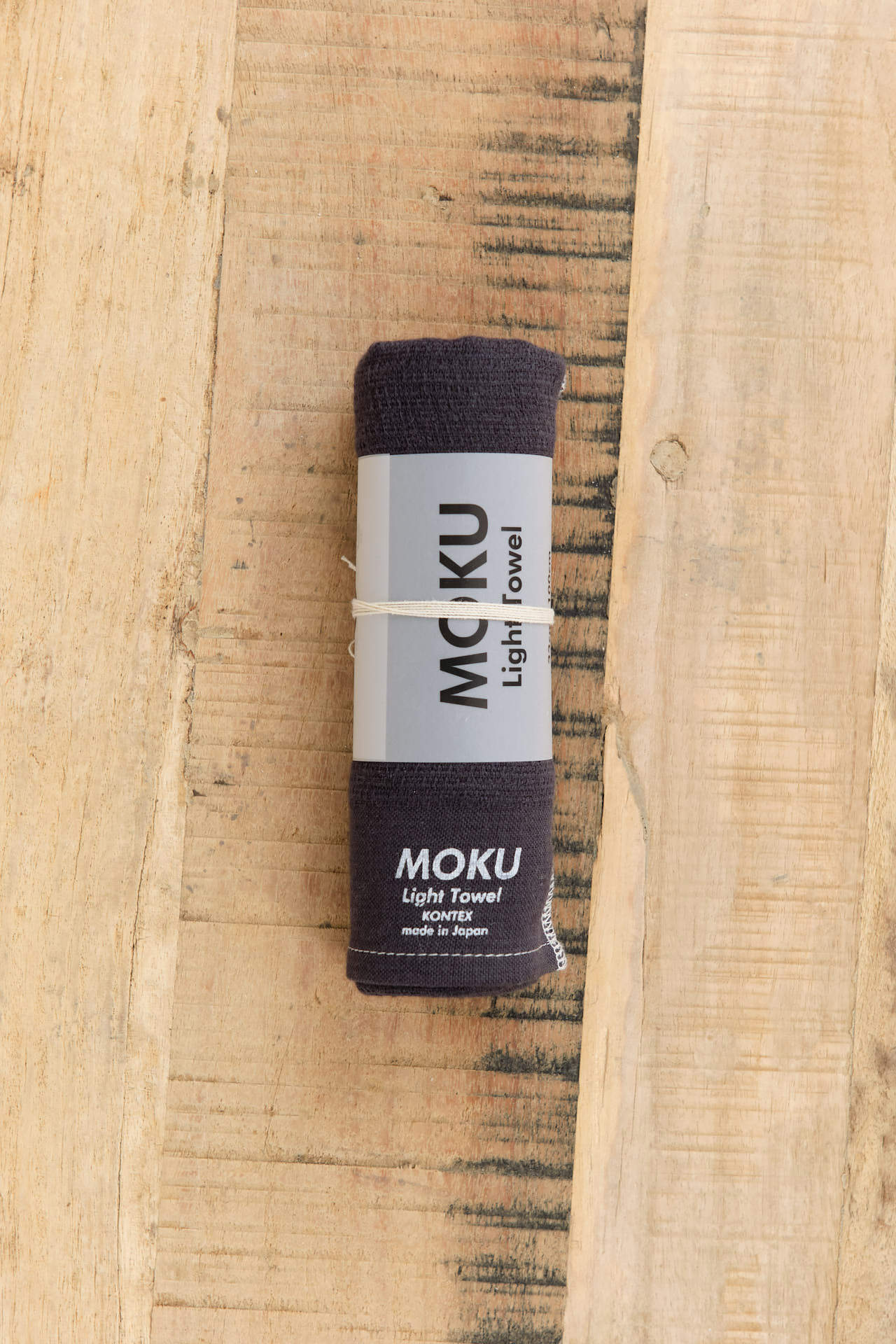 Kontex Home Bath Towels Moku Light Hand Towel in Charcoal Charcoal / 42" L X 12.5" W