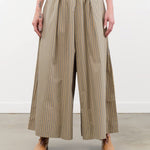 Kowtow Apparel Womens Pants Athena Pant in Double Pinstripe