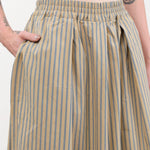 Kowtow Apparel Womens Pants Athena Pant in Double Pinstripe