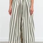 Athena Pant by Kowtow in Forest Stripe