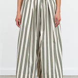 Athena Pant by Kowtow in Forest Stripe