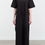 Front view of Boxy T-Shirt Dress in Black
