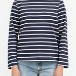 Breton Top by Kowtow in Navy Breton Stripes