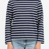 Breton Top by Kowtow in Navy Breton Stripes