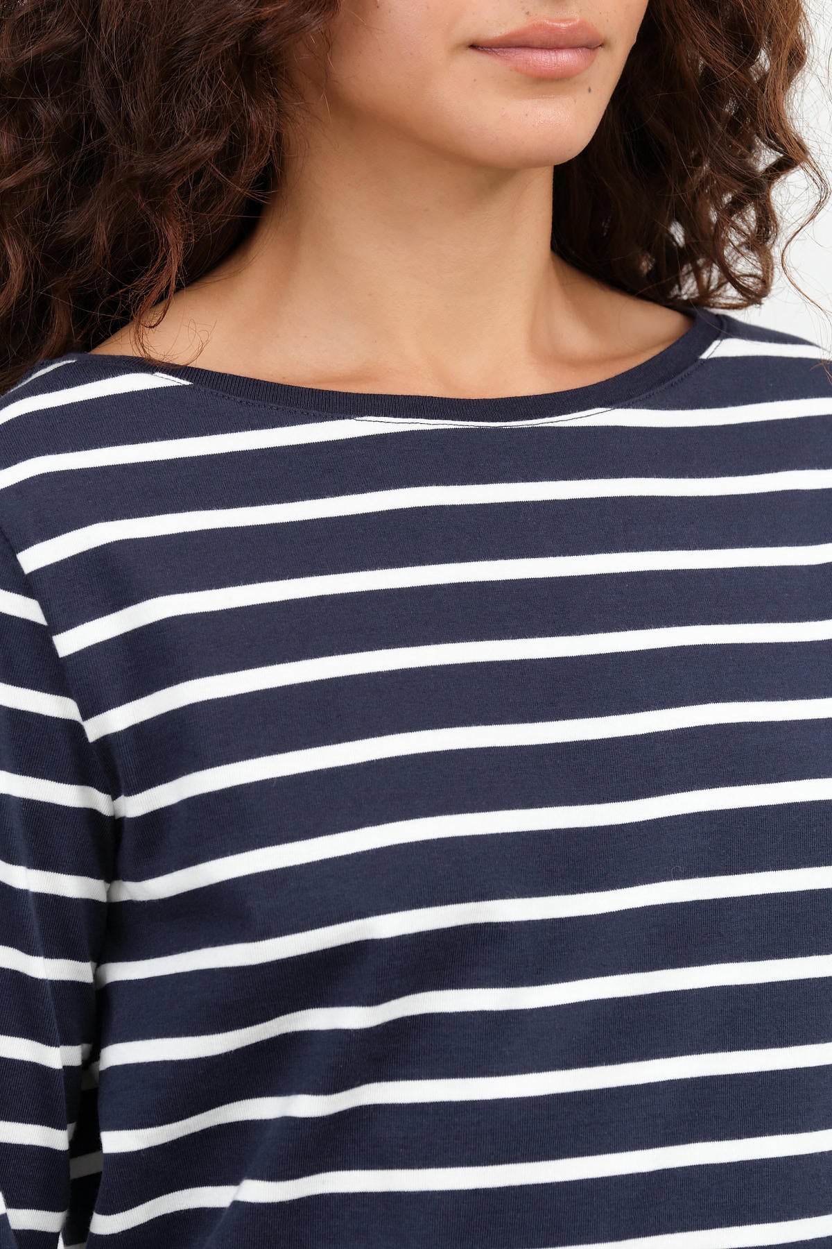 Navy Breton Stripes Breton Top by Kowtow