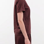 Kowtow Apparel Womens Tees Classic Tee in Mahogany