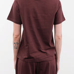 Kowtow Apparel Womens Tees Classic Tee in Mahogany