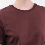 Kowtow Apparel Womens Tees Classic Tee in Mahogany