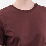 Kowtow Apparel Womens Tees Classic Tee in Mahogany