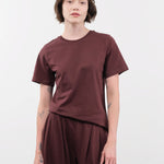 Kowtow Apparel Womens Tees Classic Tee in Mahogany