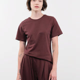 Kowtow Apparel Womens Tees Classic Tee in Mahogany
