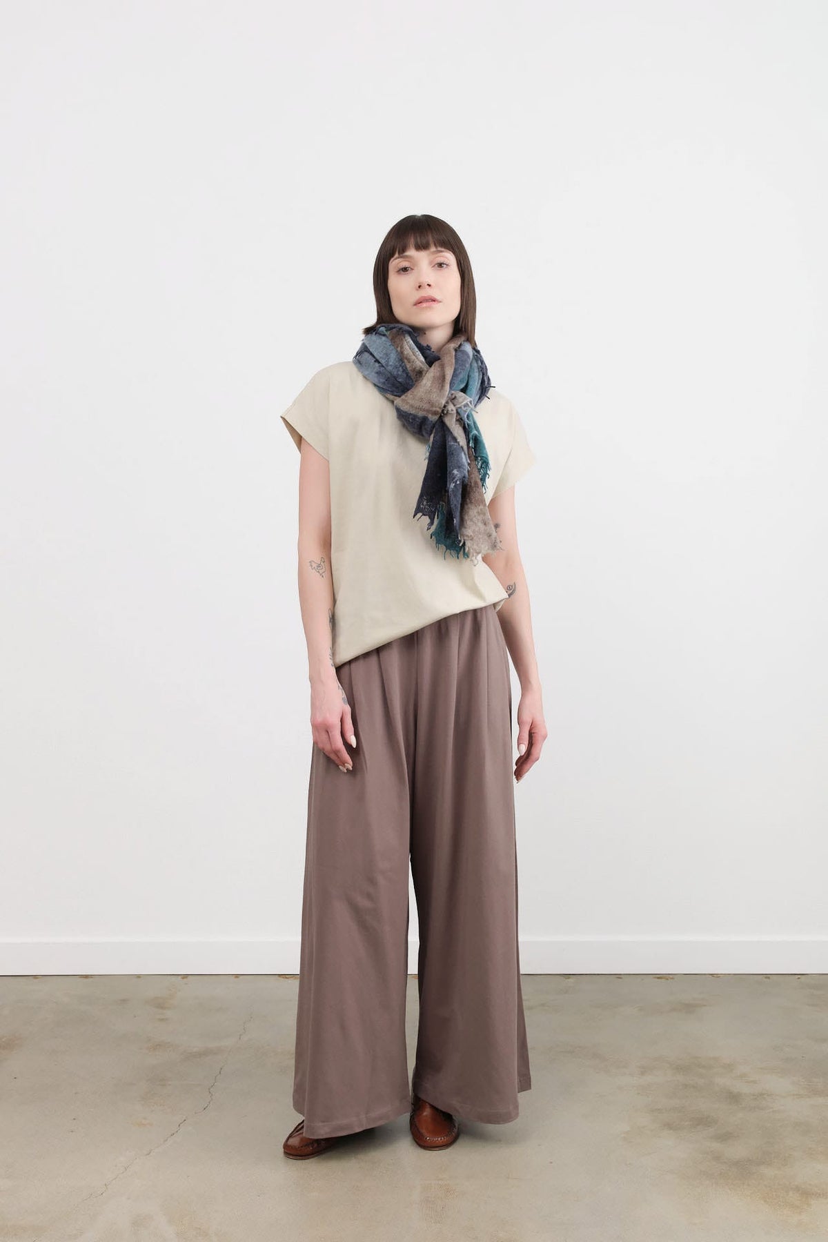 Kowtow Apparel Womens Pants Drape Pant in Flint