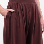 Kowtow Apparel Womens Pants Drape Pant in Mahogany