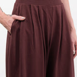 Kowtow Apparel Womens Pants Drape Pant in Mahogany