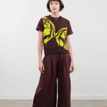 Kowtow Apparel Womens Pants Drape Pant in Mahogany