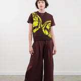 Kowtow Apparel Womens Pants Drape Pant in Mahogany