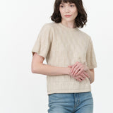 Kowtow Etch Tee in Light Marle 