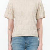 Etch Tee by Kowtow in Light Marle