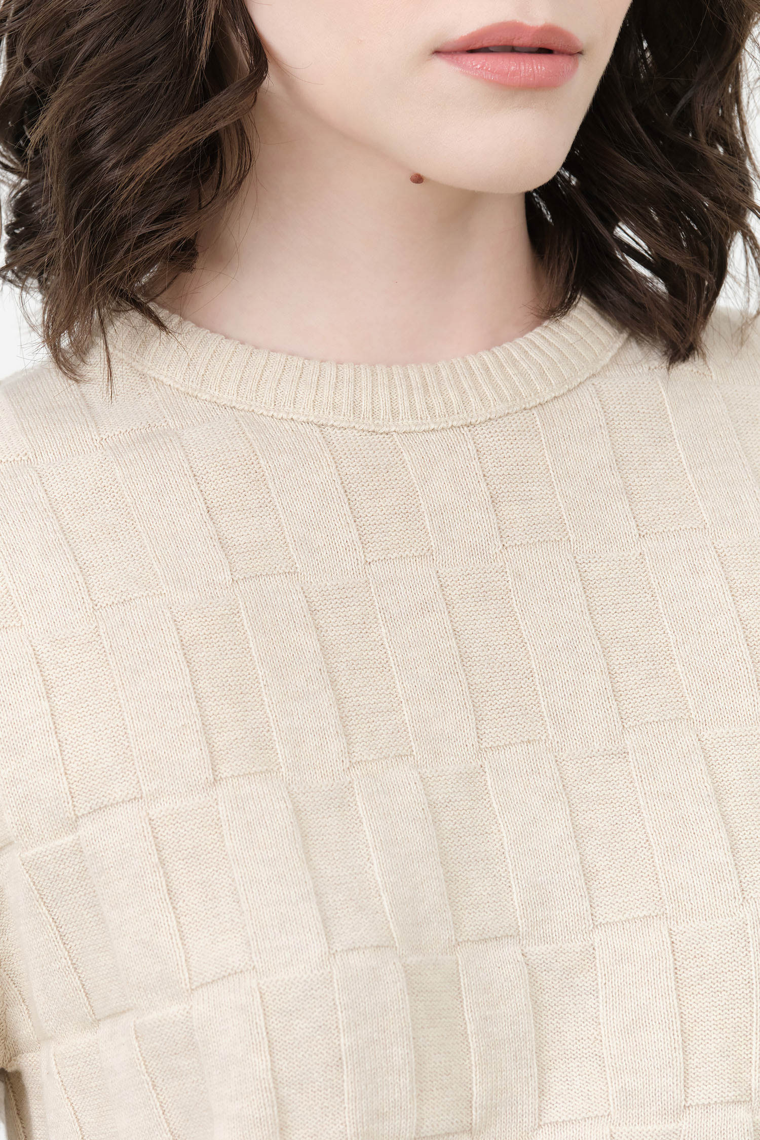 Light Marle Etch Tee by Kowtow