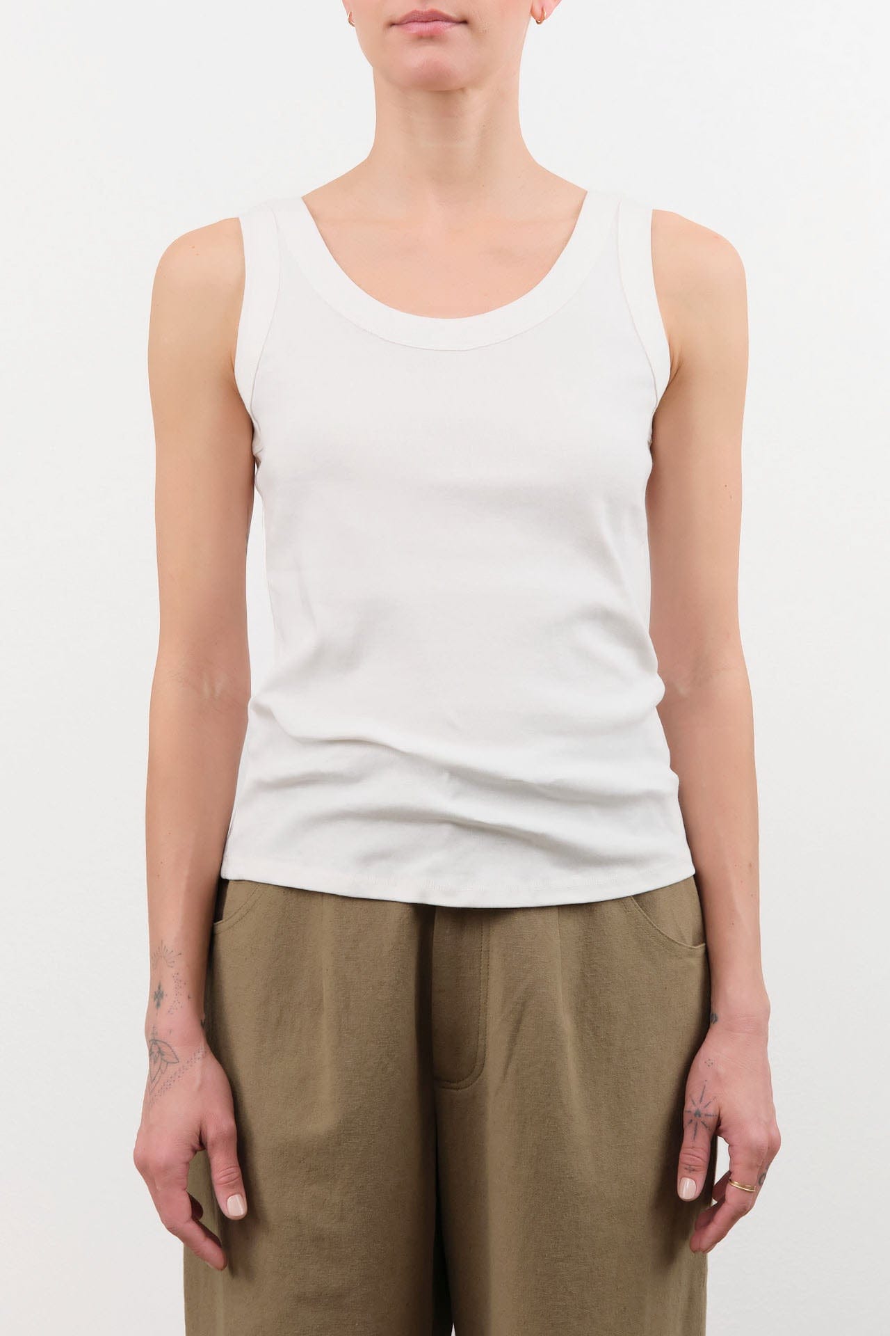 Kowtow Apparel Womens Tees Everyday Singlet in White