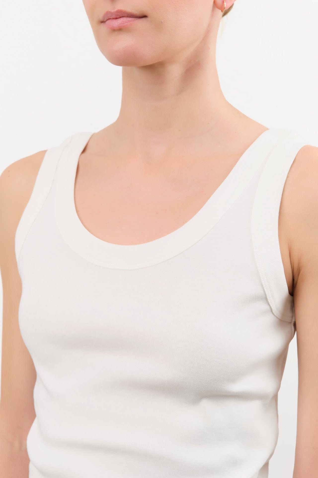 Kowtow Apparel Womens Tees Everyday Singlet in White