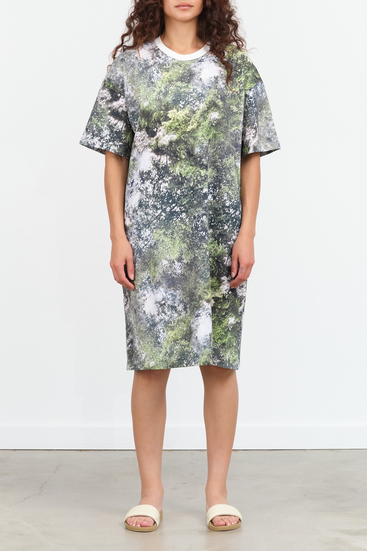 Foliage Dress by Kowtow in Forest Print