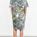 Designer Brand Kowtow Short Sleeve Midi Foliage Dress Forest Print