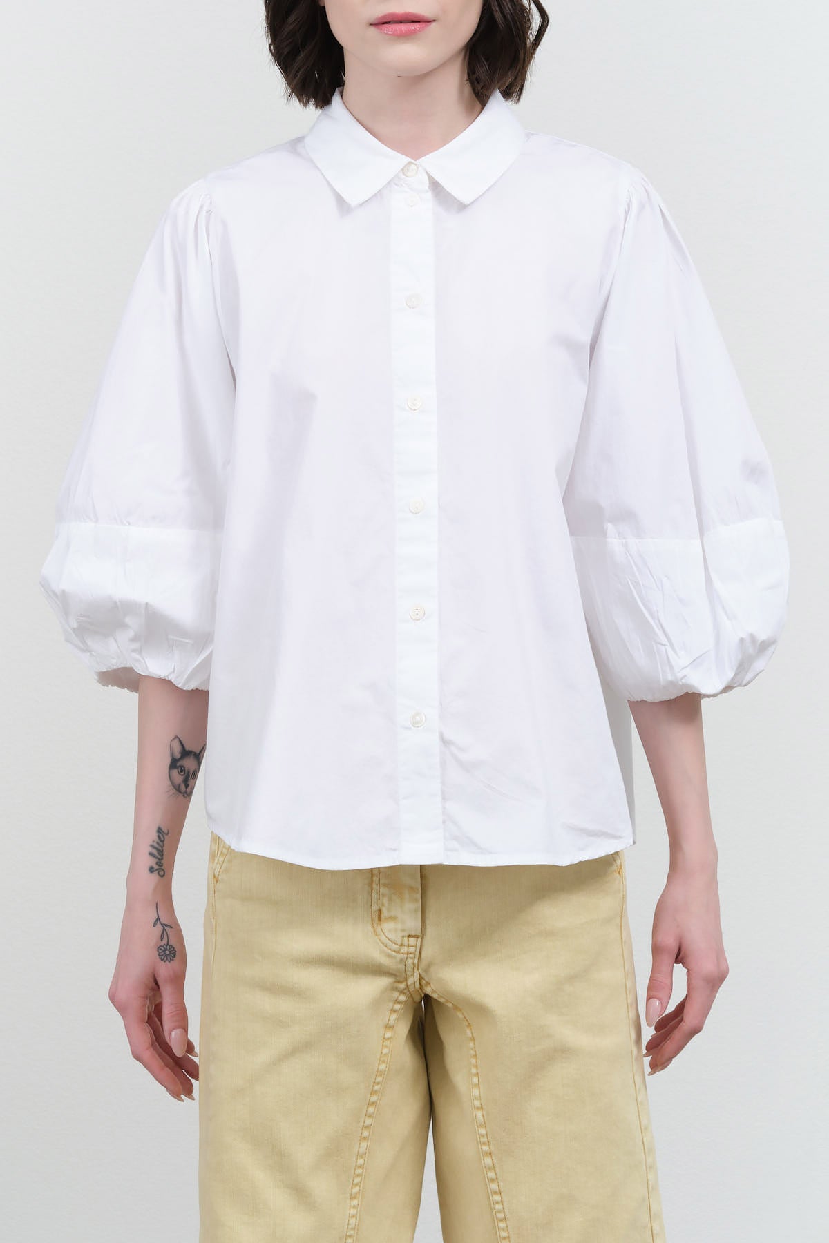 Joan Shirt in White by Kowtow