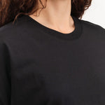 Kowtow Apparel Womens Tees Oversized Boxy Tee in Black