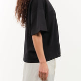 Kowtow Apparel Womens Tees Oversized Boxy Tee in Black
