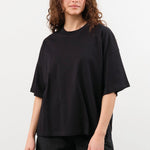 Kowtow Apparel Womens Tees Oversized Boxy Tee in Black Black / XXSmall