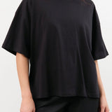 Kowtow Apparel Womens Tees Oversized Boxy Tee in Black