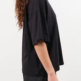Kowtow Apparel Womens Tees Oversized Boxy Tee in Black