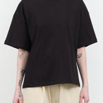 Front view of Oversized Boxy Tee in Black