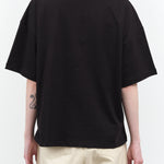 Back view of Oversized Boxy Tee in Black