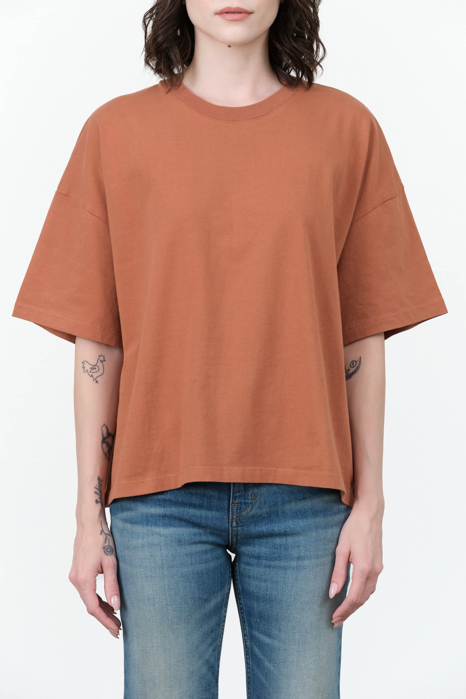 Oversized Boxy Tee by Kowtow in Sienna