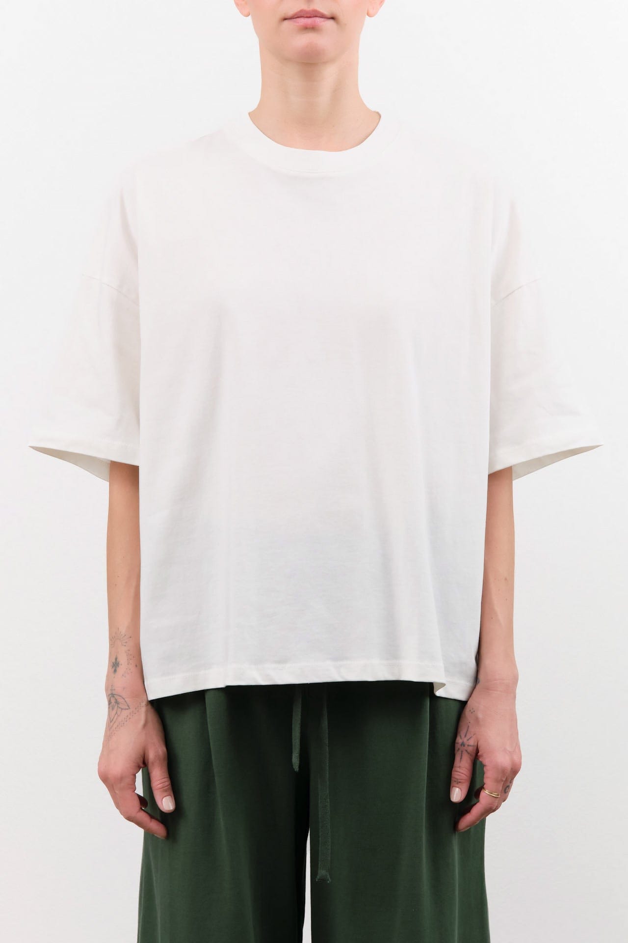 Kowtow Apparel Womens Tees Oversized Boxy Tee in White
