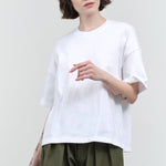 Styled view of Oversized Boxy Tee in White