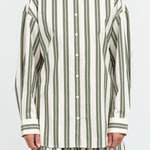 Petra Shirt by Kowtow in Forest Stripe