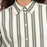 Forest Stripe Petra Shirt by Kowtow