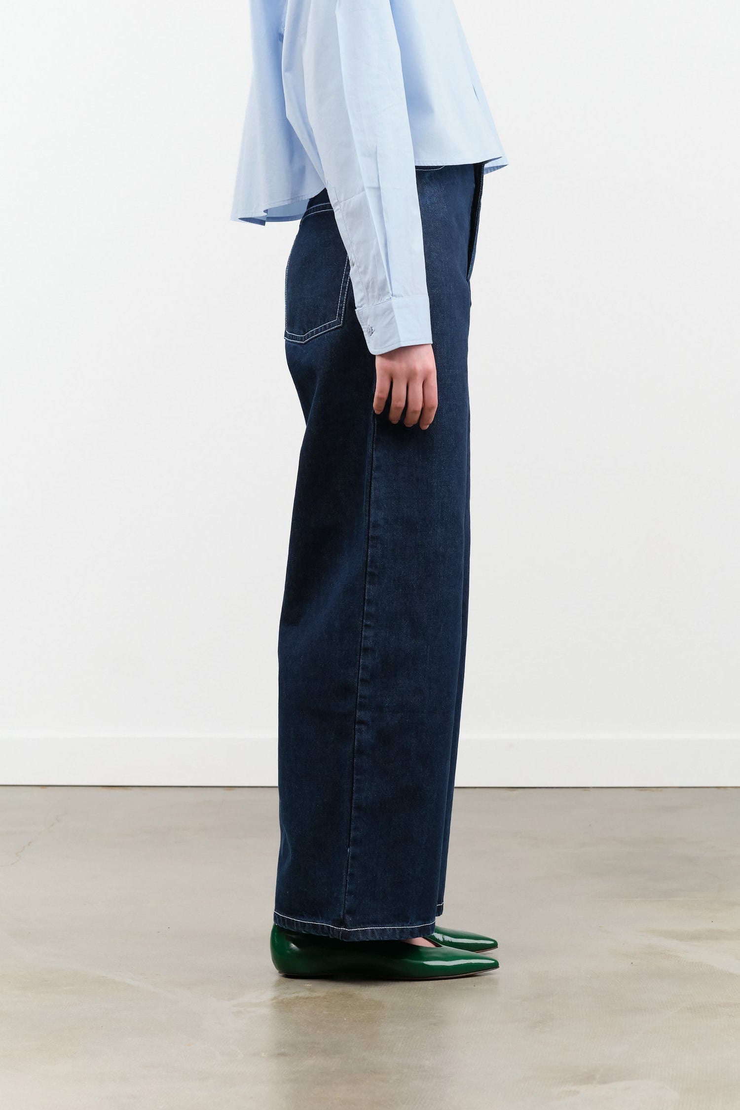 kowtow denim dress Kowtow - Iris Organic Denim Dress - Indigo blue