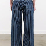 Kowtow Apparel Womens Denim Sailor Jeans in Chalk Stripe