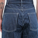 Kowtow Apparel Womens Denim Sailor Jeans in Chalk Stripe