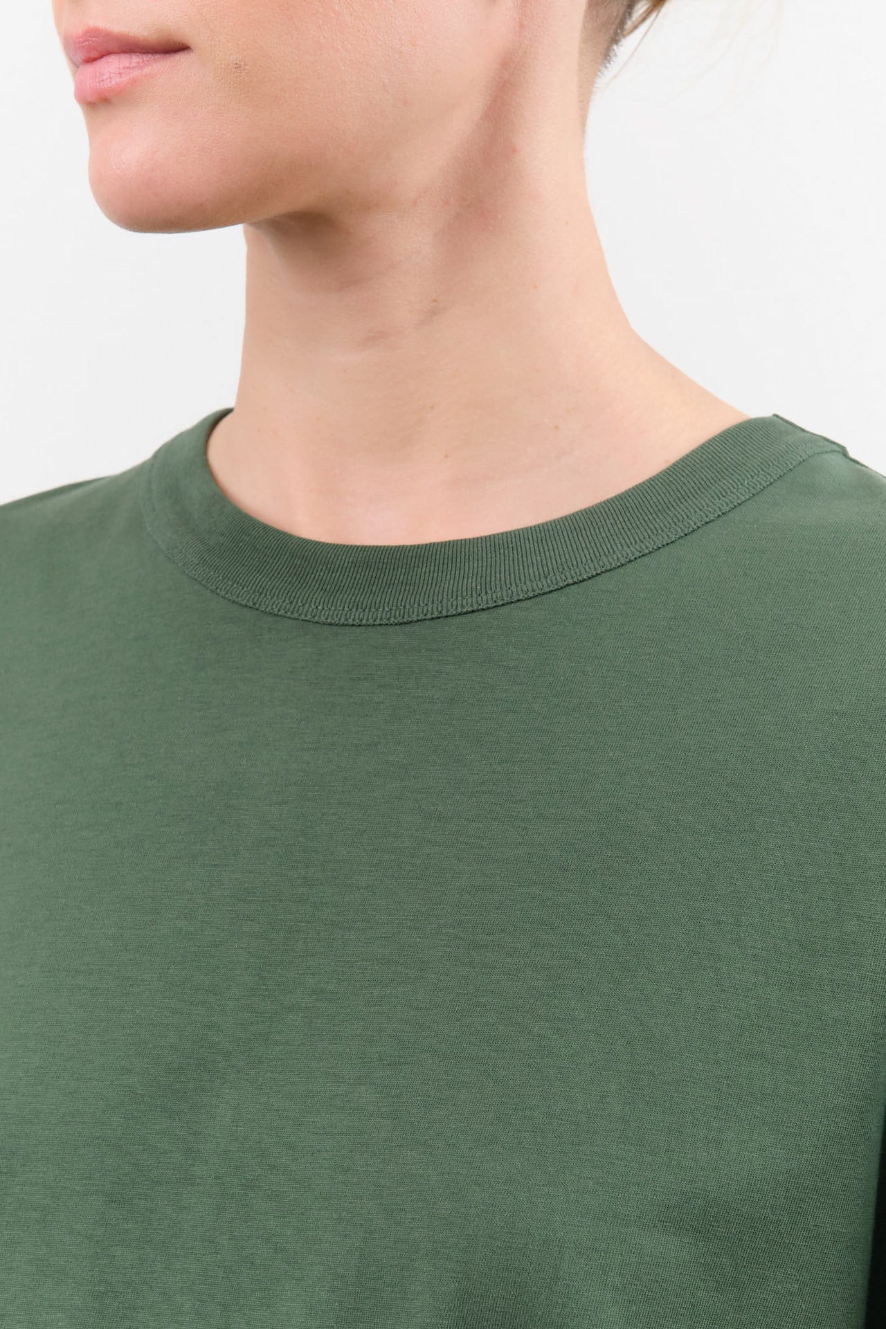 Kowtow Apparel Womens Tees Shadow Tee in Forest