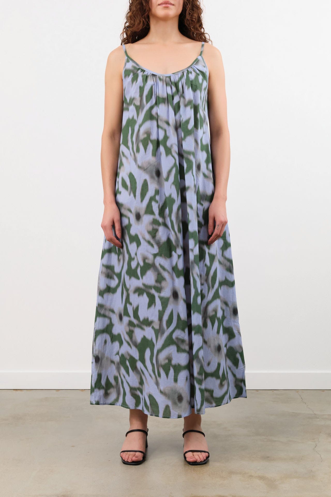 Kowtow Apparel Womens Dresses Sunset Dress in Misty Floral