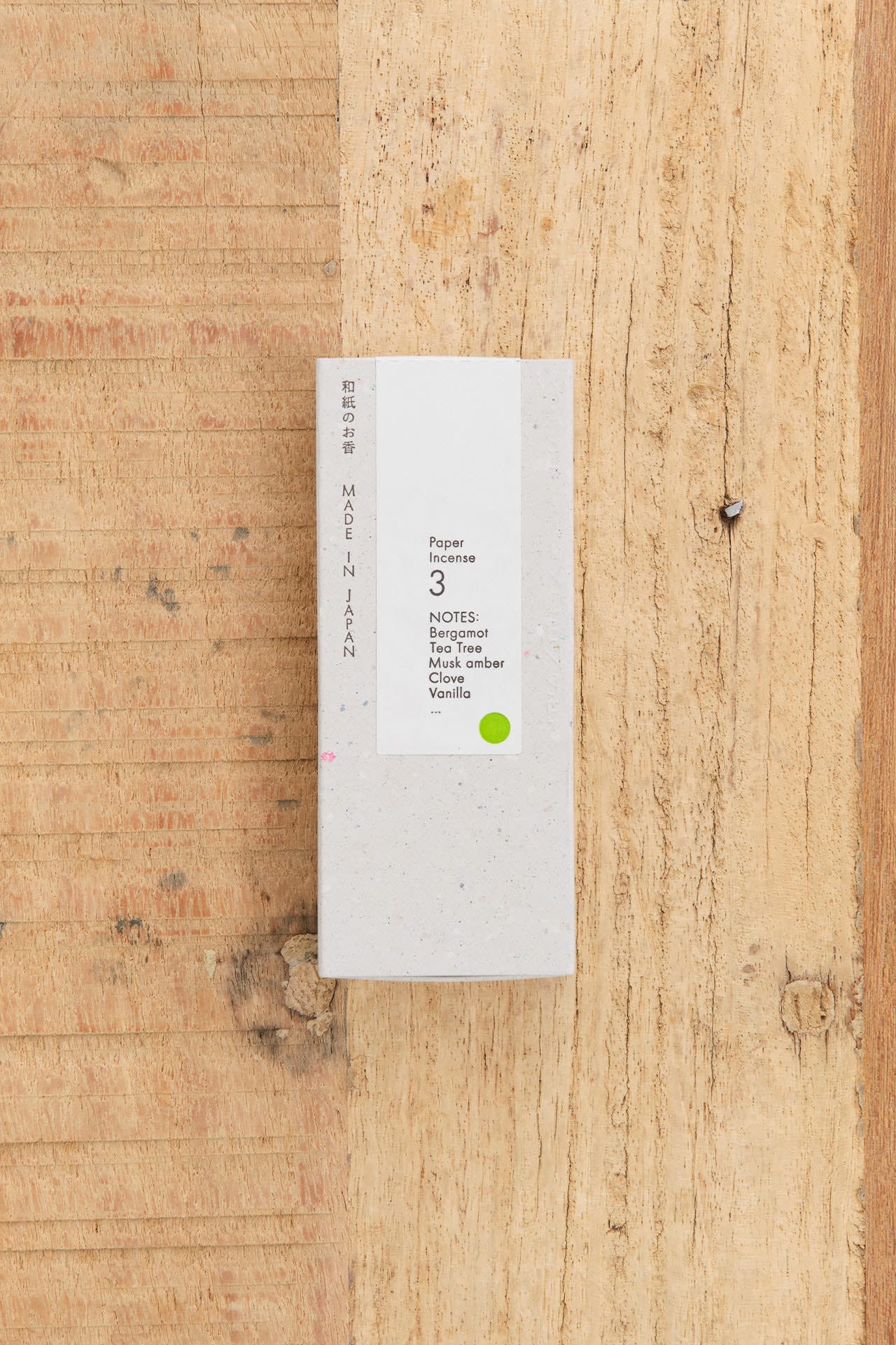 Kunjudo Home Incense Washi Paper Incense Strips Deep Citrus